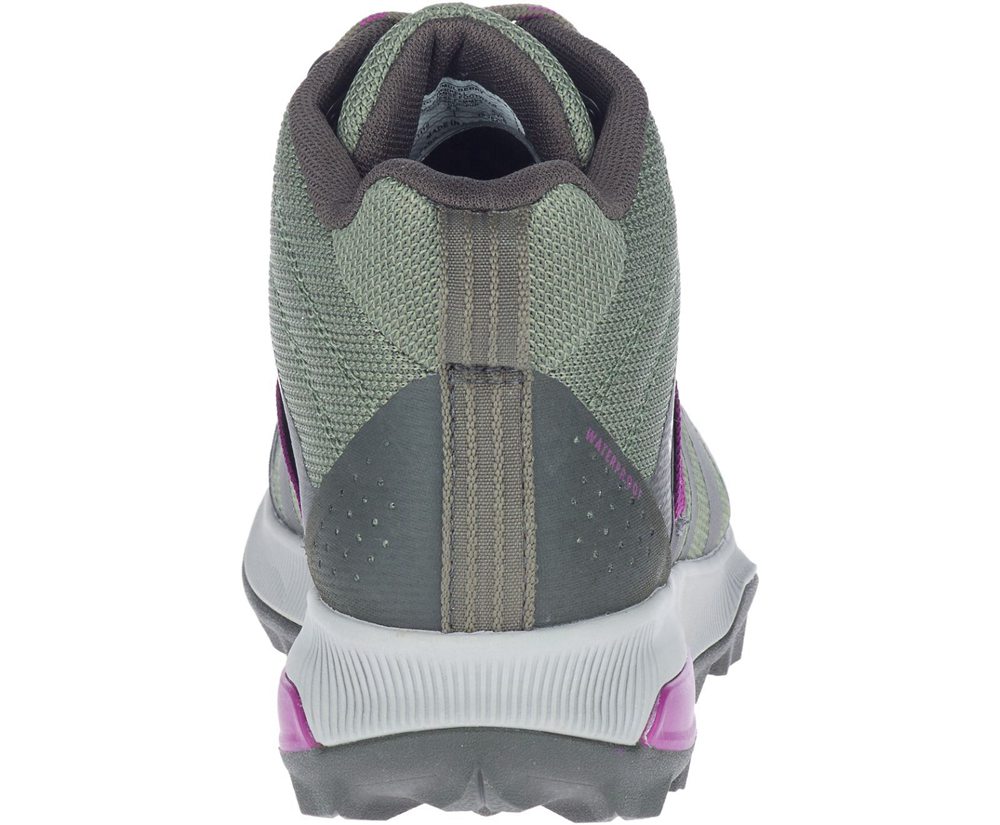 Merrell Boots Olive - Zion FST Mid Waterproof - Womens 49RDFQVAH